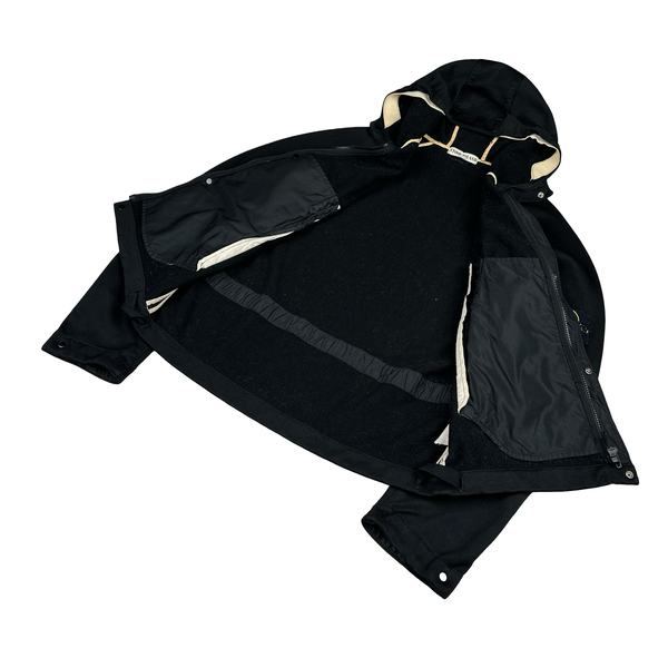Stone Island Vintage 2003 Black Paul Harvey Hooded Jacket - Medium