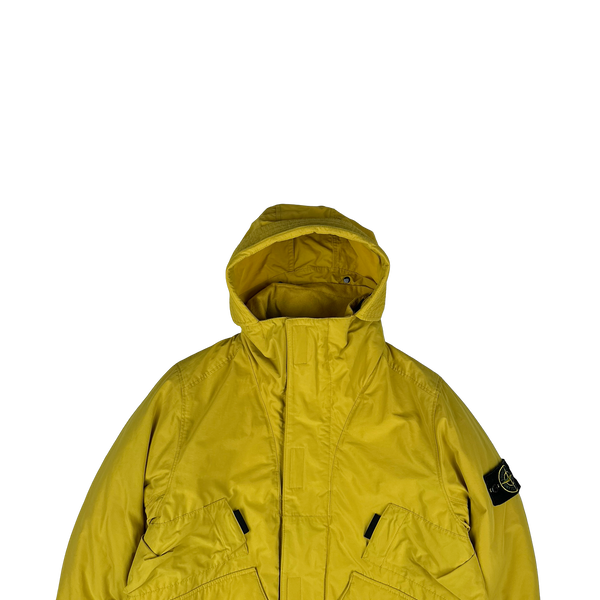 Stone Island 2018 Yellow Micro Reps Primaloft Lined Jacket - Small