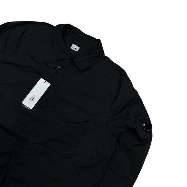 CP Company Black Chrome R Nylon Zipped Jacket - XXL
