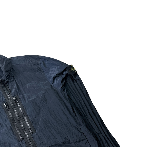 Stone Island 2017 Navy Nylon Metal Zipped Overshirt - Medium