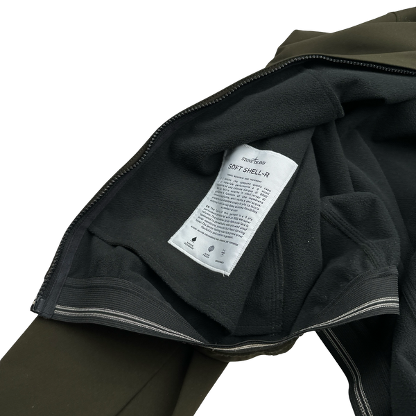 Stone Island 2011 Khaki Fleece Lined Soft Shell Jacket - 3XL