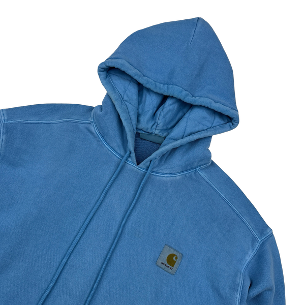 Carhartt Vista Blue Thick Cotton Patch Hoodie - Medium
