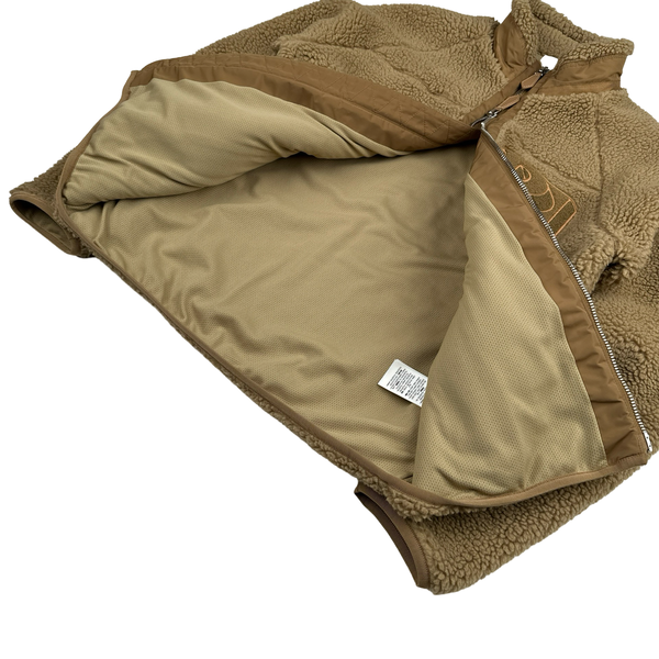 Burberry Logo Brown Teddy Bear Zip Up Jumper - Small