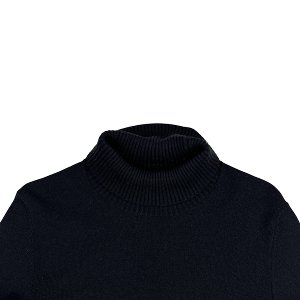 Stone Island 2015 Black Turtle Neck Knit Jumper - Small