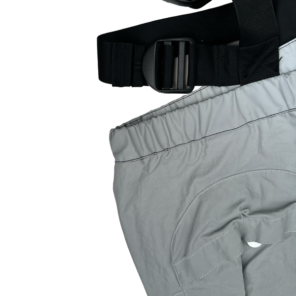 Stone Island 2018 Grey Reflective Back Badge Overalls - XXL