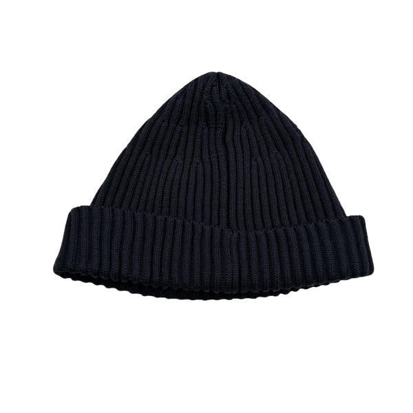 Stone Island 2005 Navy Wool Spellout Beanie