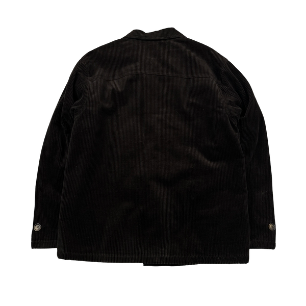 Ralph Lauren Chaps 90's Brown Corduroy Quilted Lined Jacket - Medium