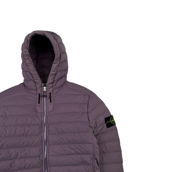 Stone Island 2020 Plum Loom Down Woven Puffer Jacket - Small