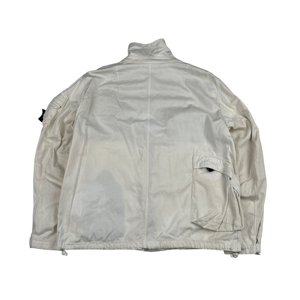 Stone Island 1998 Vintage Cotton Multi Pocket Green Edge Jacket - XL