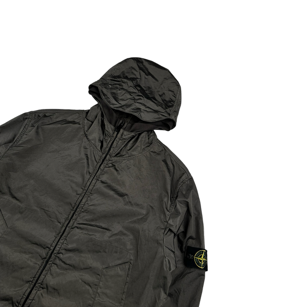 Stone Island 2005 Brown Velvet Lined Shimmer Jacket - Large