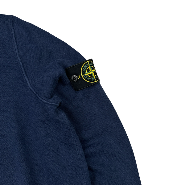 Stone Island Navy Cotton Lightweight Knit - Small