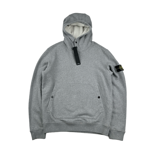 Stone Island 2023 Grey Pullover Hoodie - Large