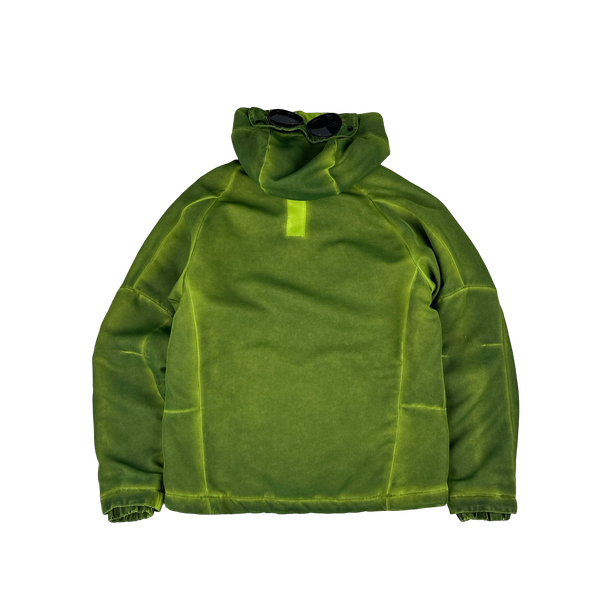 CP Company Green Eclipse Zipped Softshell Goggle Jacket - Medium