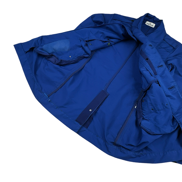 Stone Island Blue David TC Lined Trench Coat - Small