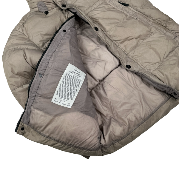 Stone Island 2016 Rosy Brown Crinkle Puffer Jacket - XL