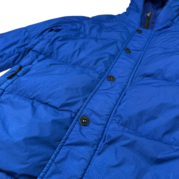 Stone Island 2015 Blue Crinkle Reps Puffer Jacket - XL