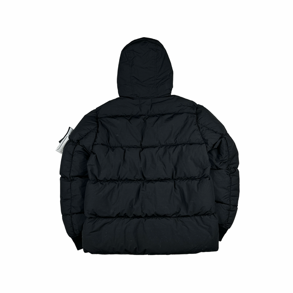 Stone Island Black Naslan Light Watro Down TC Puffer - Large