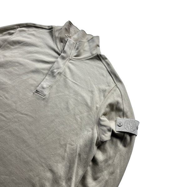 Stone Island 2024 Quarter Zip Ghost Piece Jumper - Large