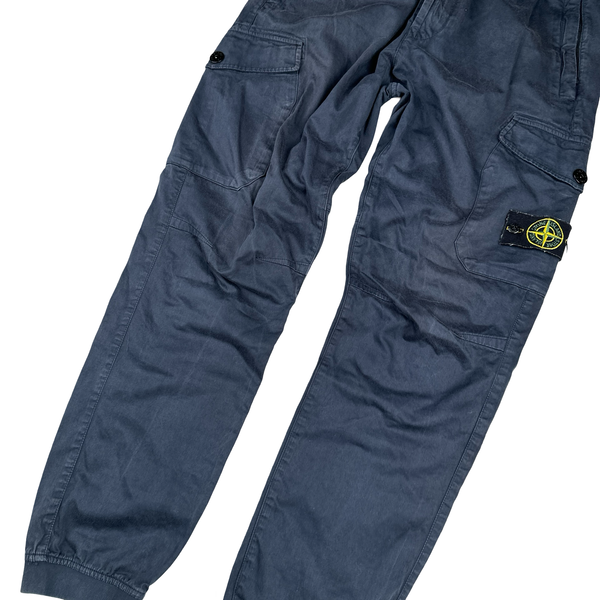 Stone Island 2020 Re T Navy Cargo Trousers - Medium
