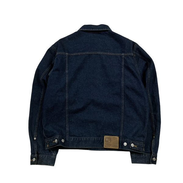 Ralph Lauren Polo Jeans Heavyweight Dark Wash Denim Jacket - Large