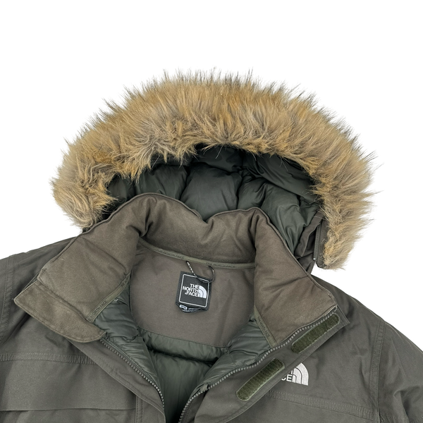 North Face Khaki Hyvent McMurdo Down Filled Parka Jacket - Medium