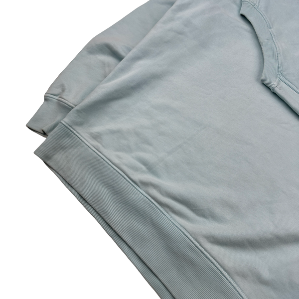 Stone Island 2021 Light Blue Cotton Crewneck - Small