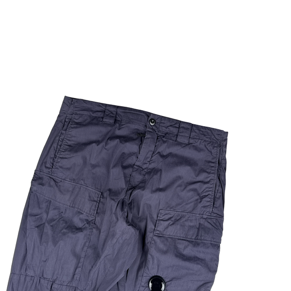 CP Company Navy Lightweight Side Zip Cargo Trousers - 36"