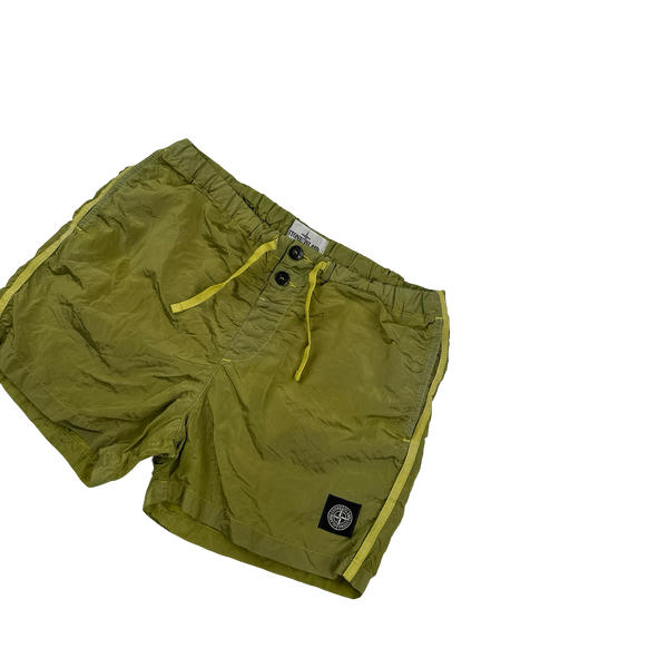 Stone Island 2019 Green Nylon Metal Swim Shorts - Medium