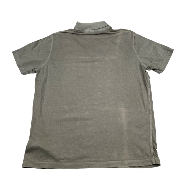 Stone Island 2015 Grey Garment Dyed Polo Shirt - 3XL
