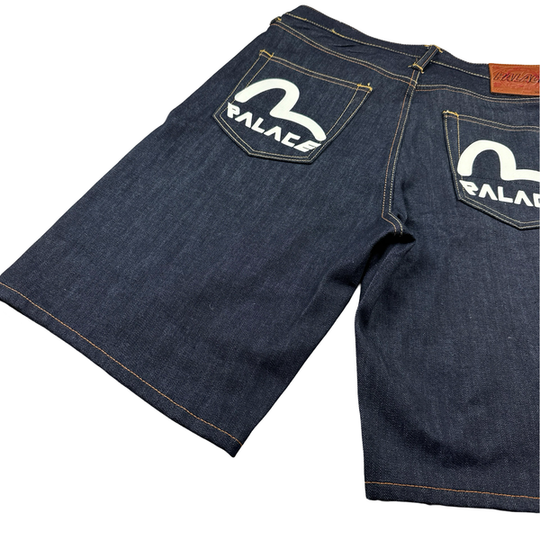 Palace X Evisu Print Denim Shorts - 30"