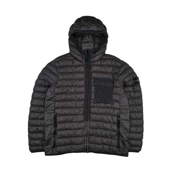 Stone Island 2018 Charcoal Micro Yarn Down Puffer Jacket - XXL