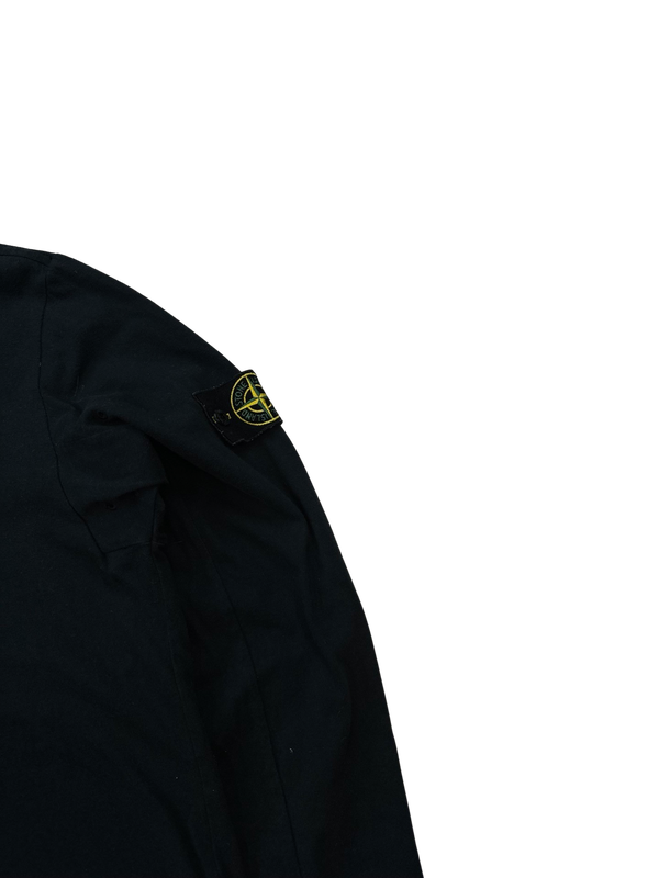 Stone Island 2017 Black Longsleeve Cotton Top - Medium