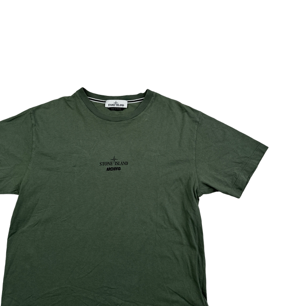 Stone Island 2021 Polyester Microfiber Archivo Short Sleeve T Shirt - Large