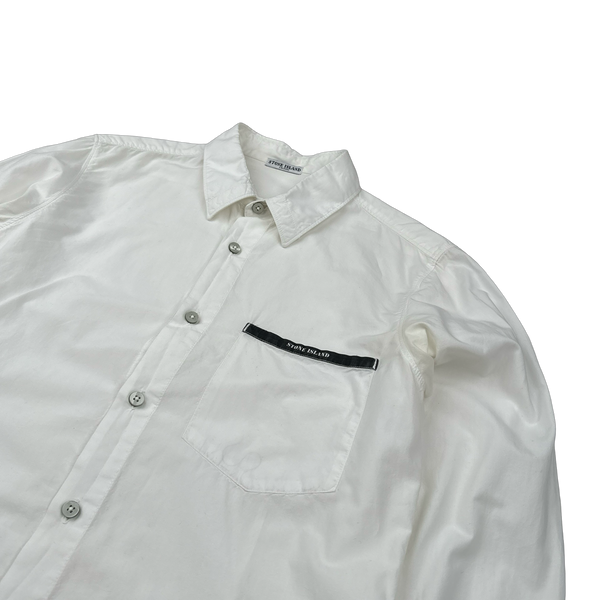 Stone Island 2009 White Cotton Shirt - Small