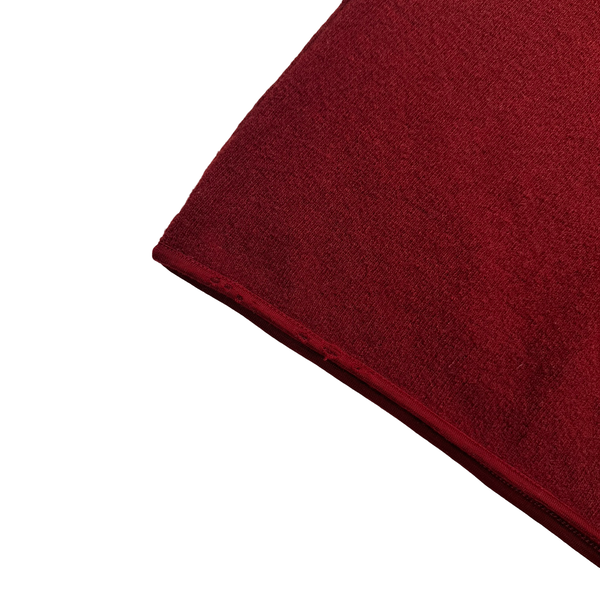 Stone Island 2002 Vintage Dark Red Ribbed Wool Pullover - XL