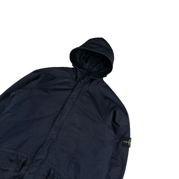 Stone Island 2005 Navy David TC Dutch Rope Long Jacket - XL