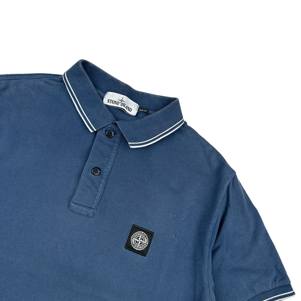 Stone Island 2018 Blue Short Sleeved Polo Top - XXL
