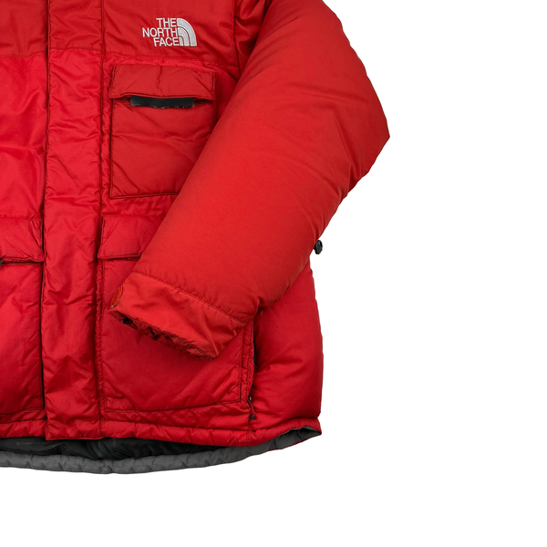 North Face Red Summit Series 700 Down Hooded Puffer Jacket - Medium