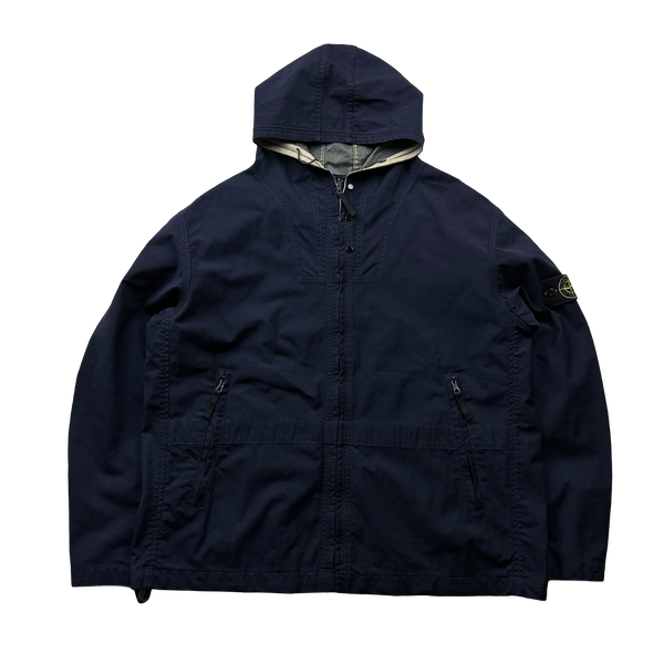 Stone Island Navy Blue 2001 Special Resine Jacket - XL