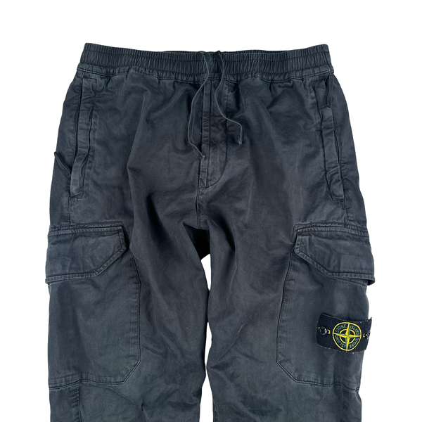 Stone Island 2019 Black Cargo RE T Trousers - Medium