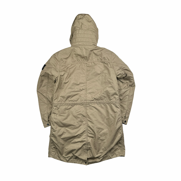 Stone Island 2013 Beige David TC Thick Lined Fishtail Duffle Jacket - Medium