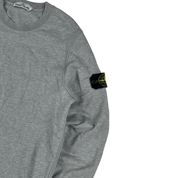 Stone Island 2021 Grey Cotton Crewneck Sweatshirt - Medium