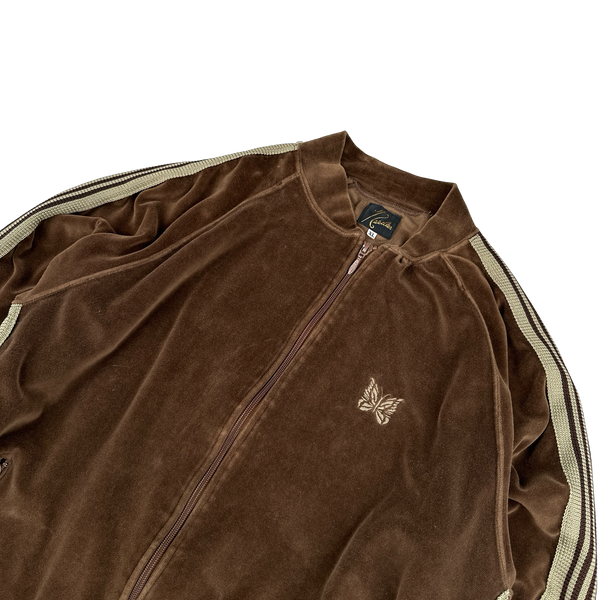 Needles Velour Brown Butterfly Tracksuit - Small