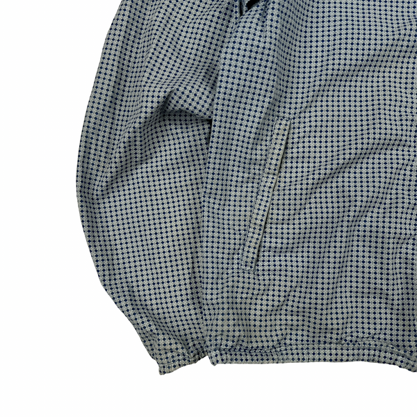 CP Company Blue Diamond Print Goggle Cotton Jacket - Large