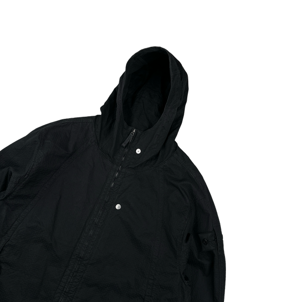 Stone Island 2023 Black CO NY Ripstop TC Jacket - Large