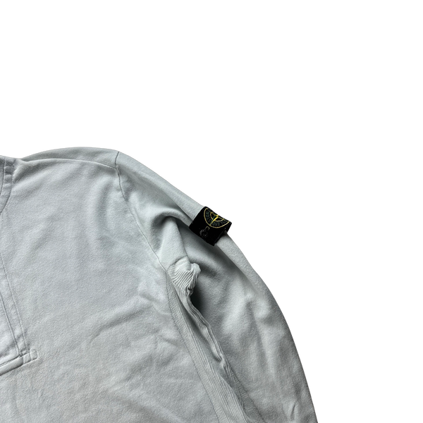 Stone Island 2001 Vintage Quarter Zipped Buttoned Pullover - Large