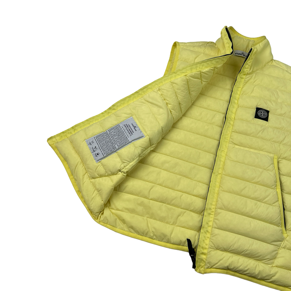 Stone Island 2020 Yellow Down Filled Gilet - Large