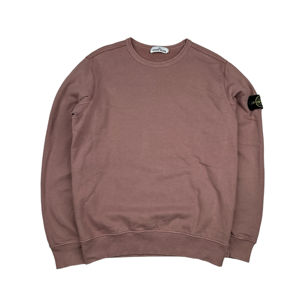 Stone Island 2018 Pink Cotton Crewneck - Large