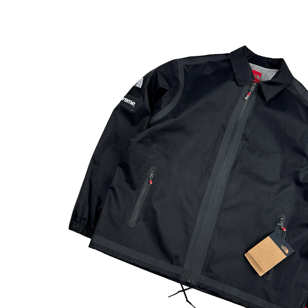 Supreme X North Face Black Spellout Summit Series Waterproof Jacket - Small