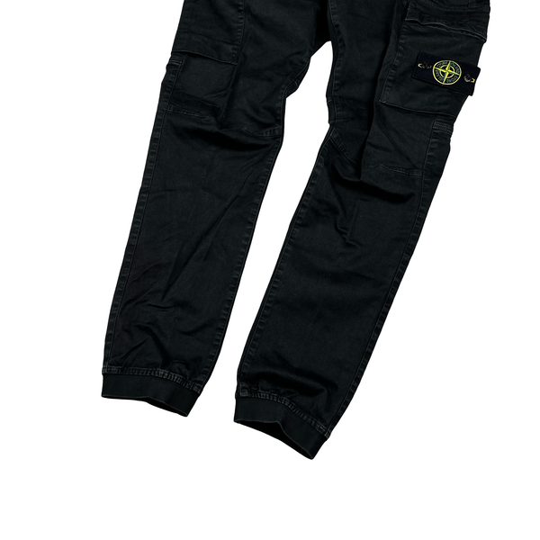 Stone Island 2022 Black RE T Cargo Trousers - Small